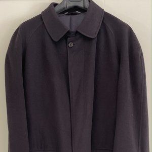 Lanificio Fedora 100% Cashmere Men's Coat in Black